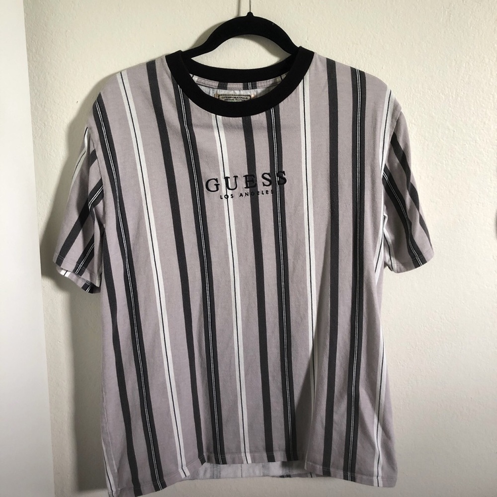 Authentic guess striped t shirt